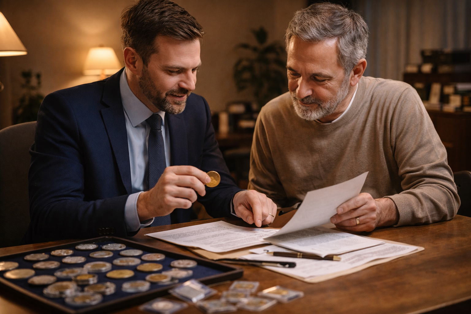 Collection consulting session with a specialist