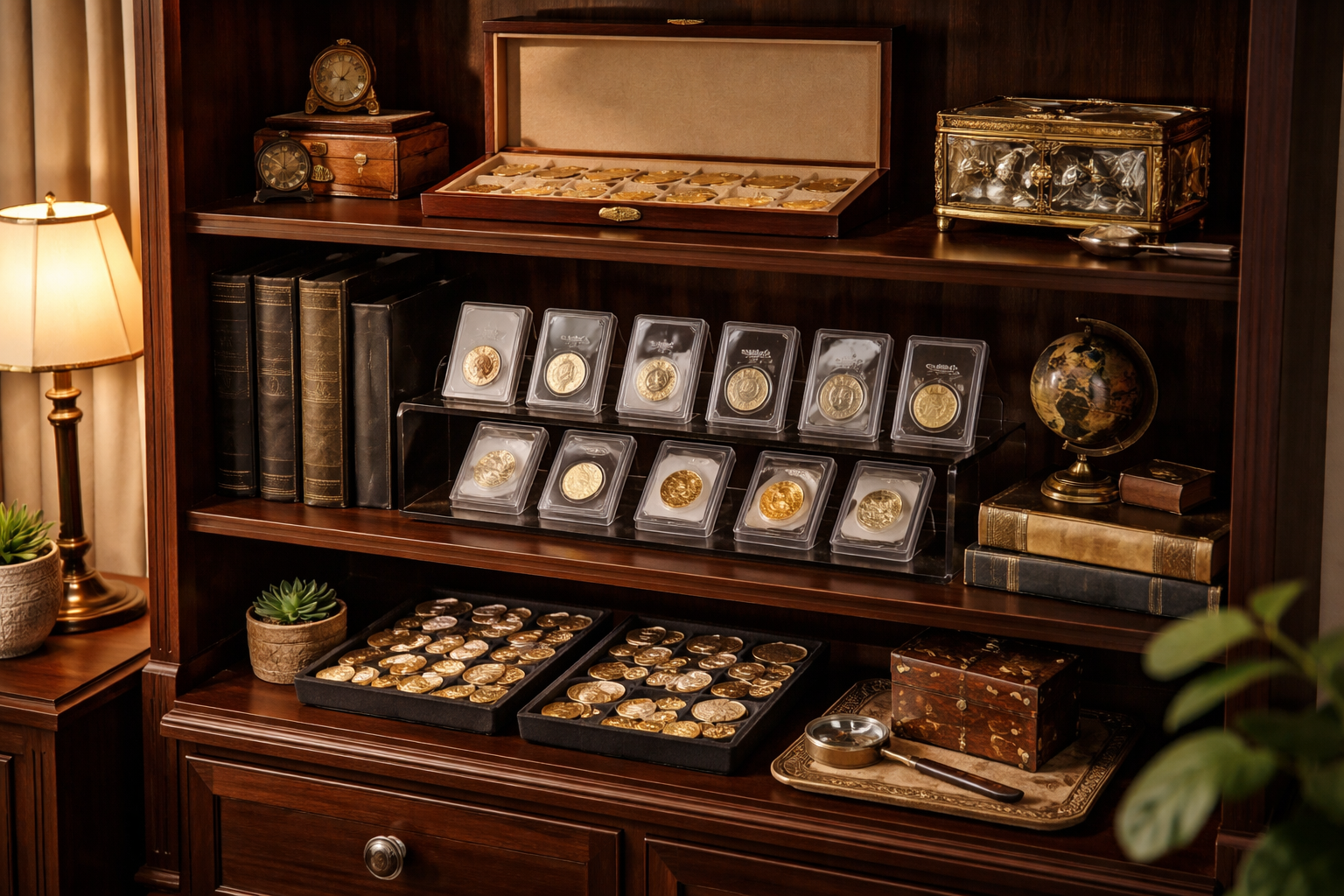 Elegant display setup for a home collection