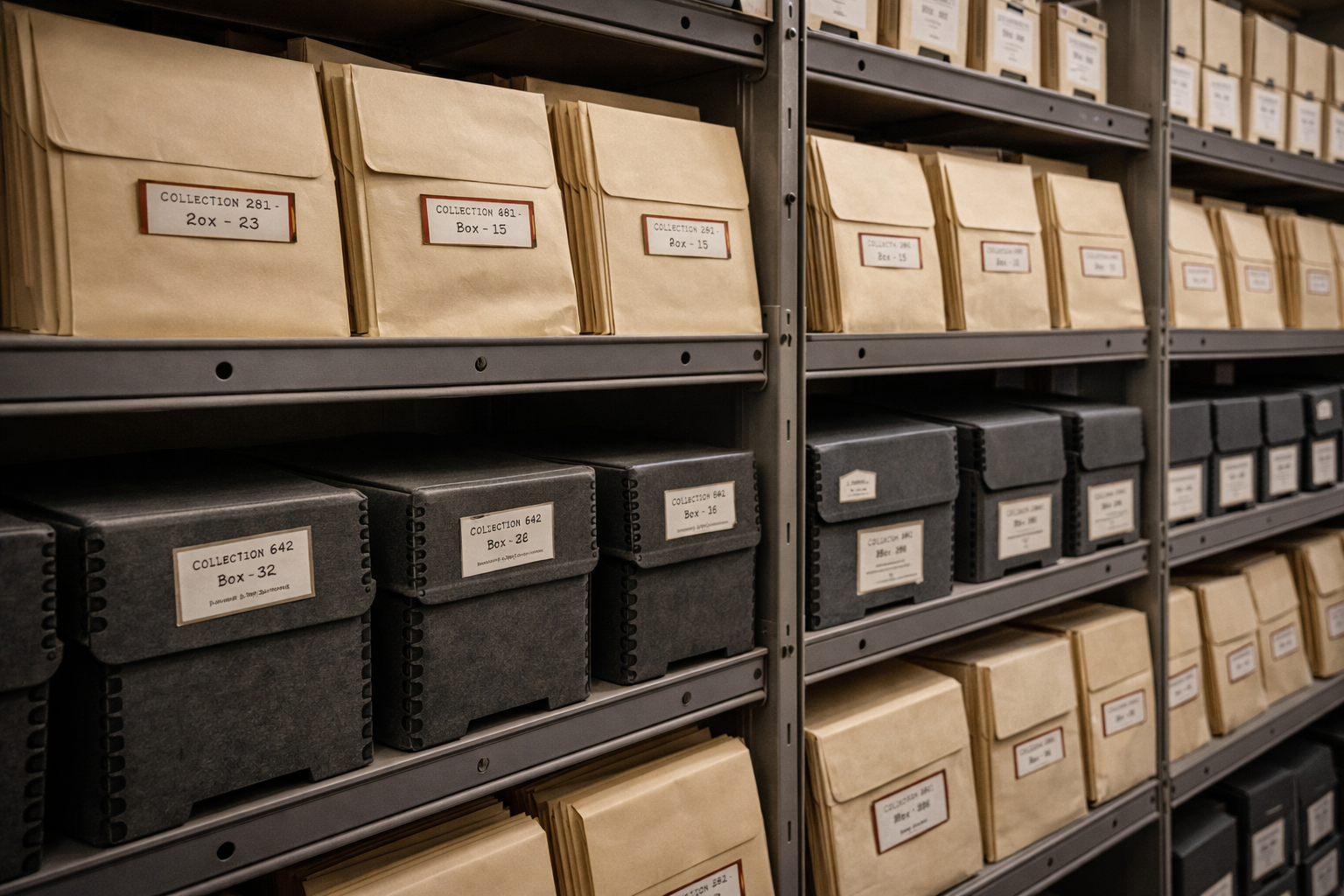 Organized archival storage for collectibles